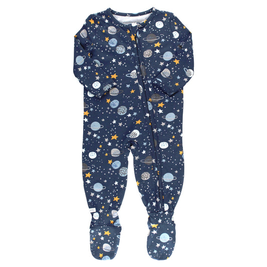 Out of This World Footed One Piece Pajama / Blue