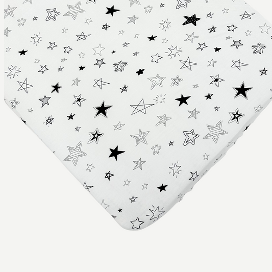 'Reach for the Stars' Fitted Crib Sheet