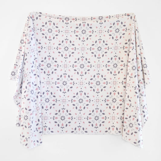 Extra Soft Stretchy Knit Swaddle Blanket: Modern Mosaic