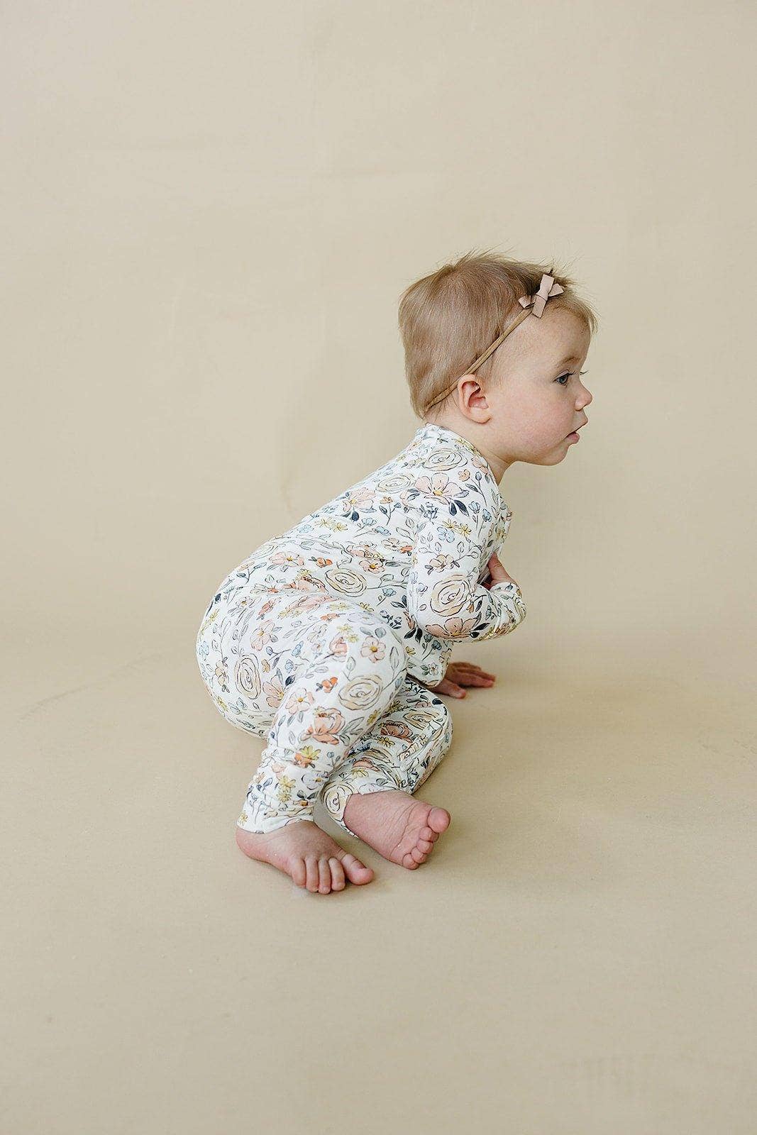 Pastel Petals Zippy Romper