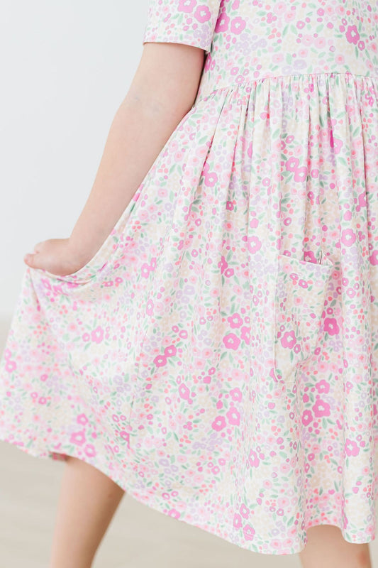 Blooming Beauty S/S Pocket Twirl Dress