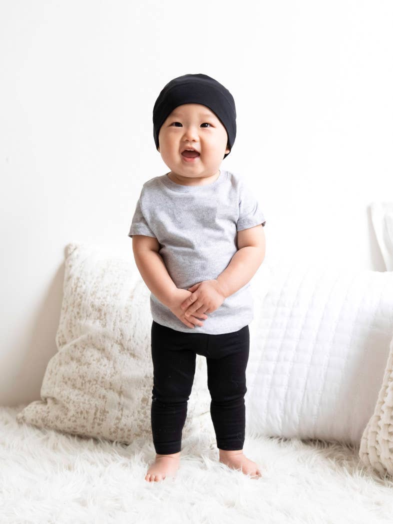 Organic Baby and Kids Classic Leggings - Black