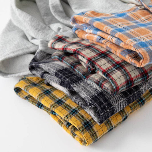 Long Sleeve Plaid Hooded Jacket: Yellow