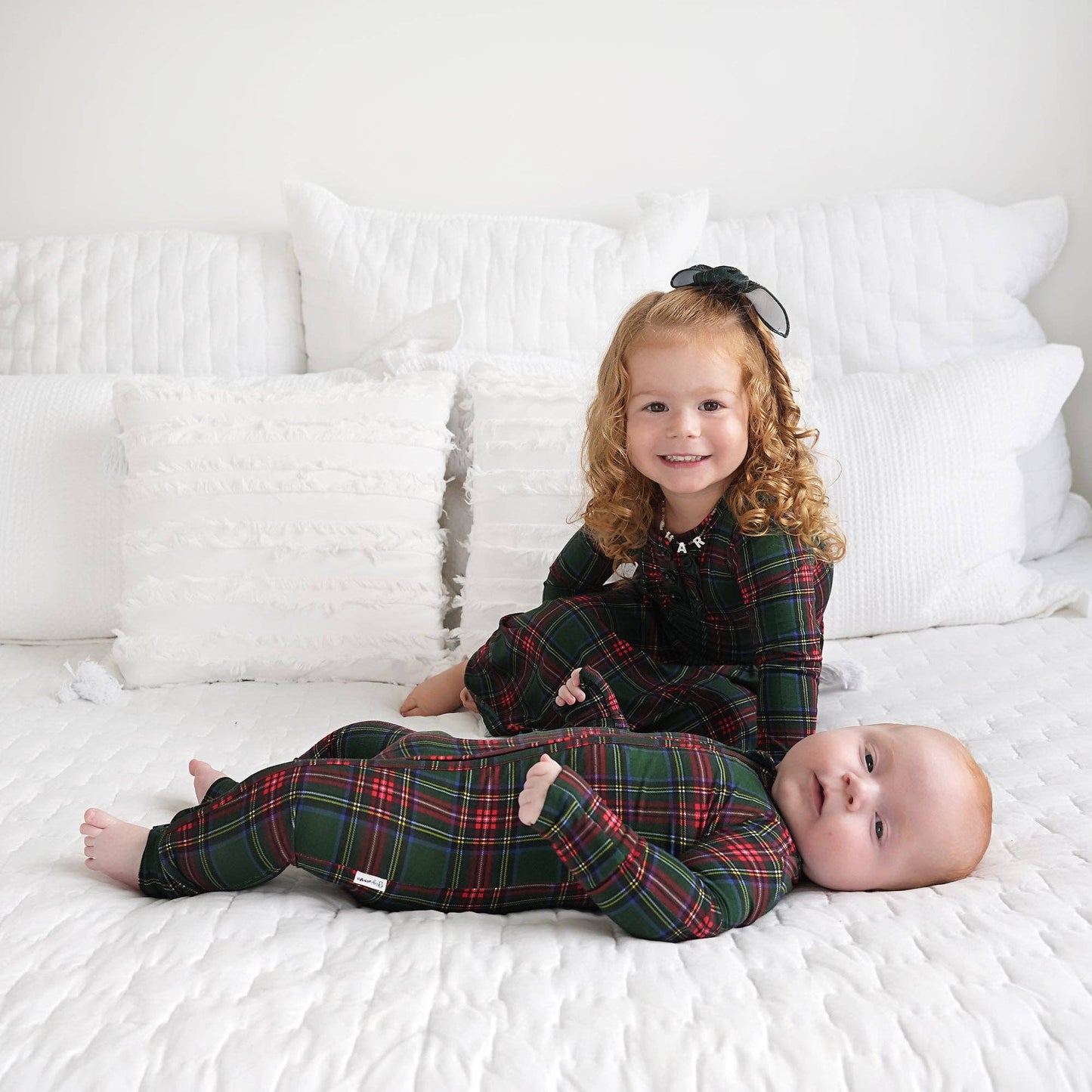 Kane Tartan Christmas Zip Romper