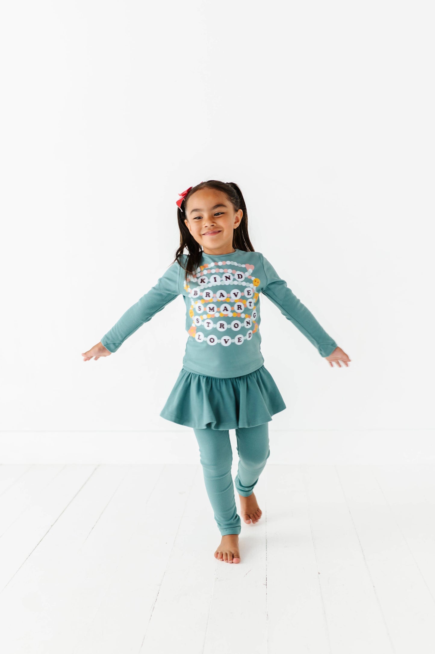 Friendship Bracelets | Jade Fleece skirted SET