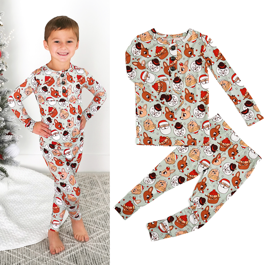 Rudolph Two Piece Christmas Pajamas