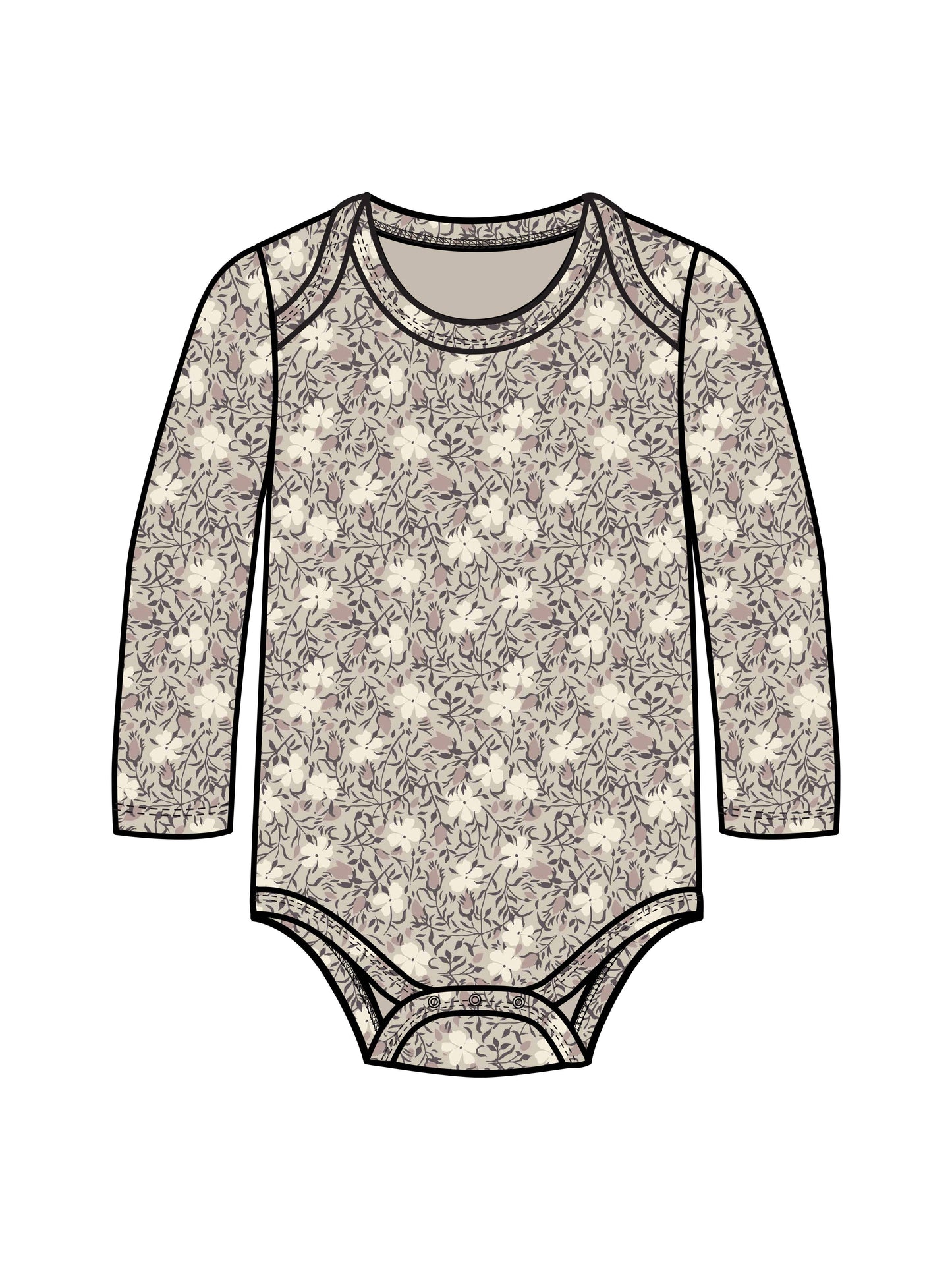 River Bodysuit / Verbena Floral