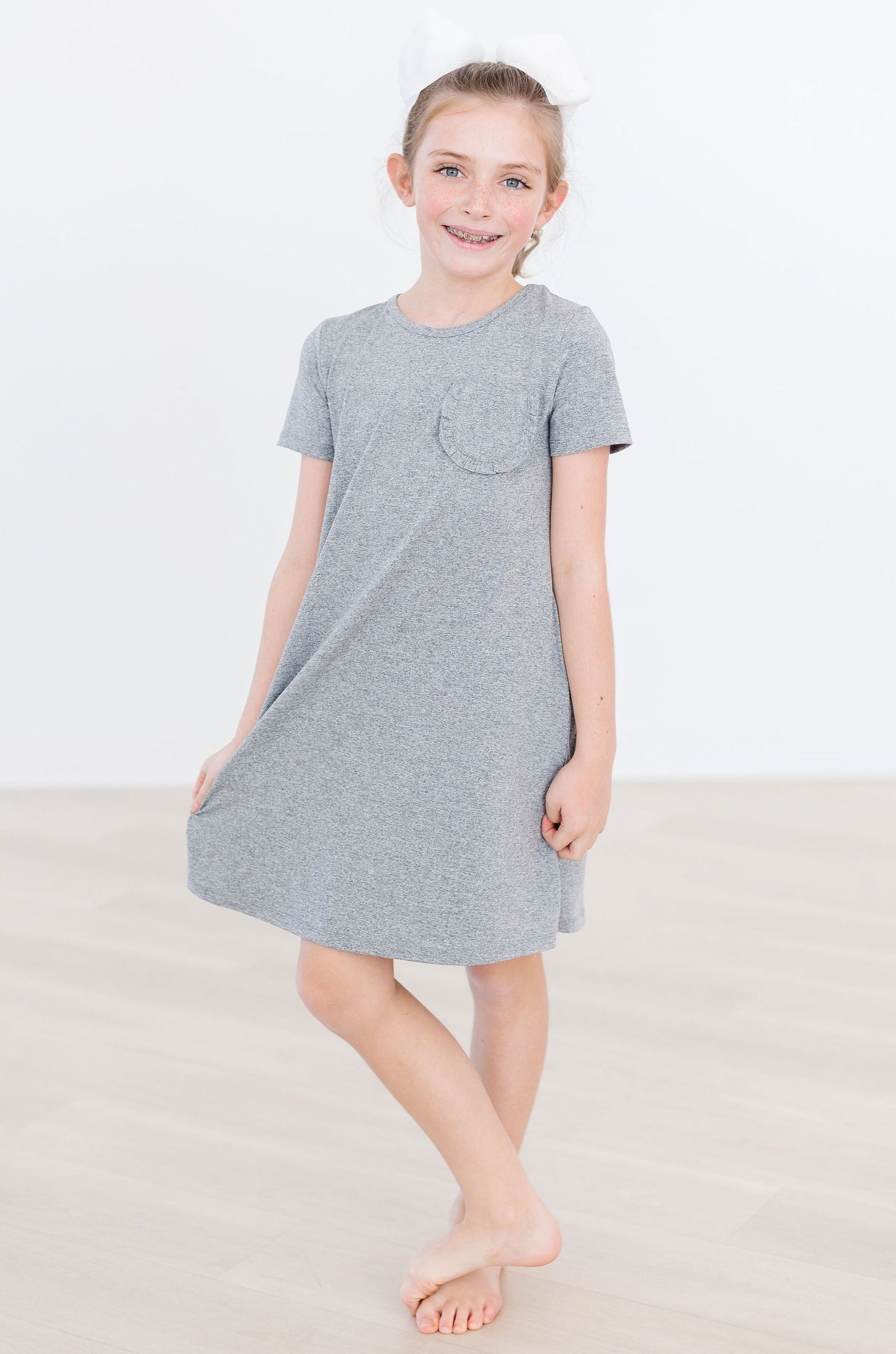 Heather Gray T-Shirt Dress