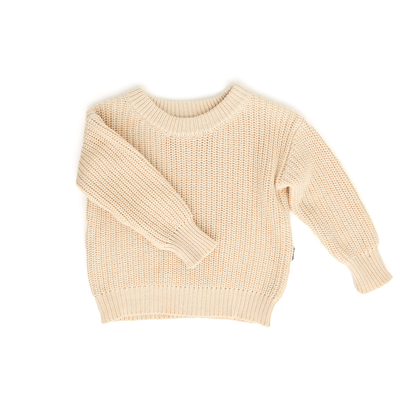 Long Sleeve Knit Sweater - Sand