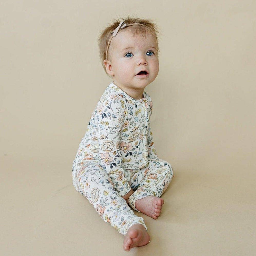 Pastel Petals Zippy Romper