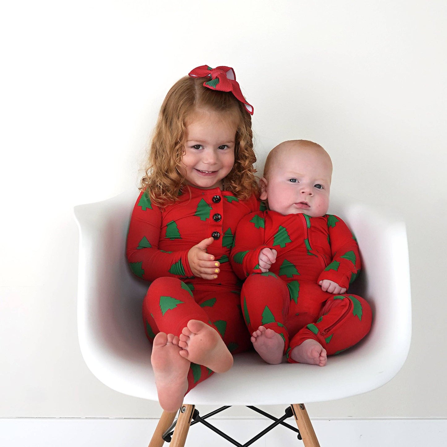 Kevin Trees Christmas Zip Romper