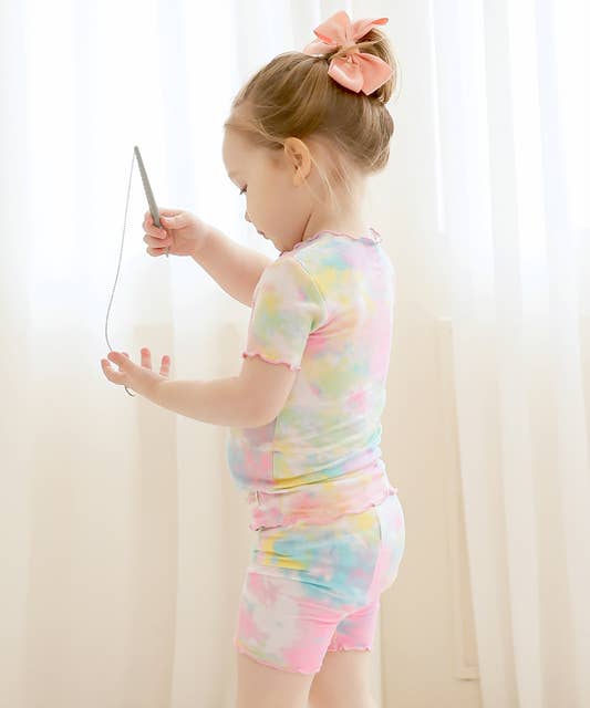 Tie Dye Tropical Short Sleeve PJs