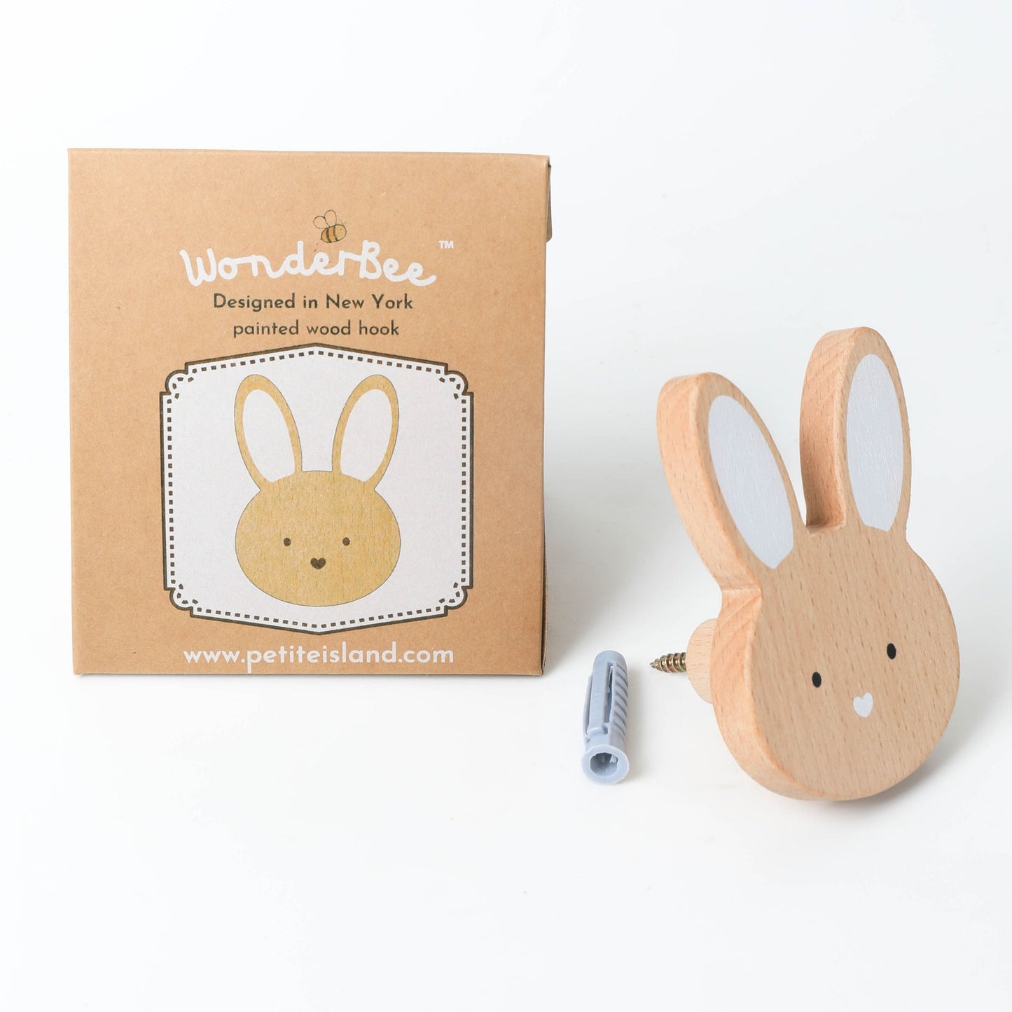 WonderBee™ Rabbit Decorative Painted Wall Hook