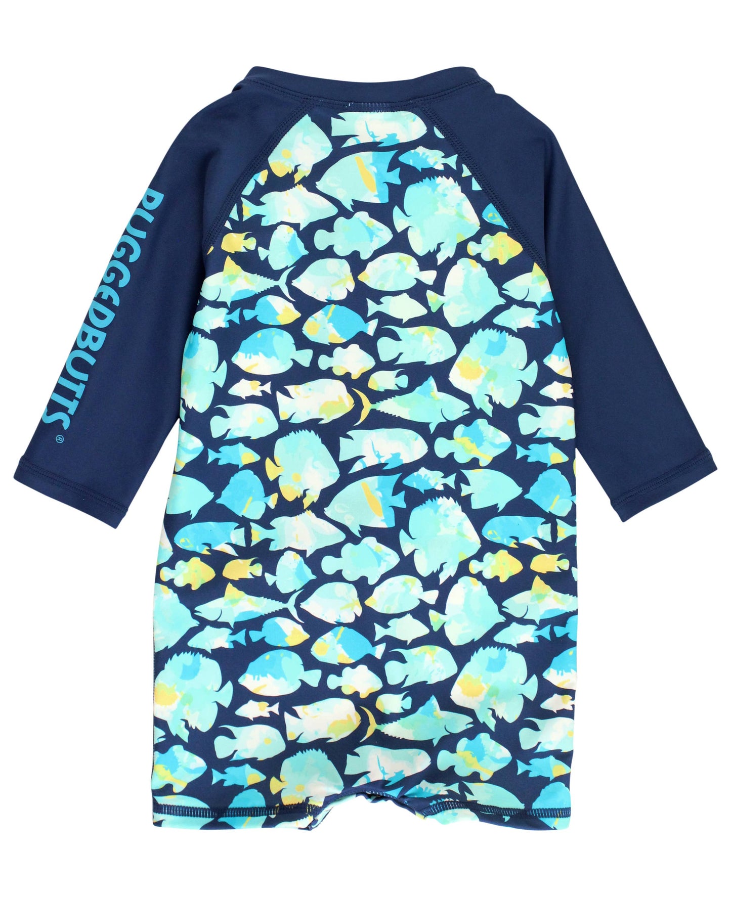 Fish Friends Long Sleeve Logo One Piece Rash Guard