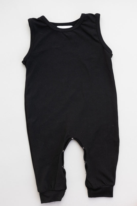 Black Tank One-Piece Jogger