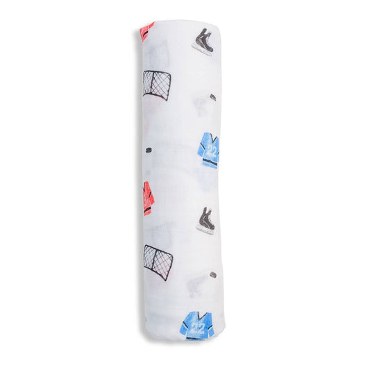 Classic Muslin Swaddle - Hockey