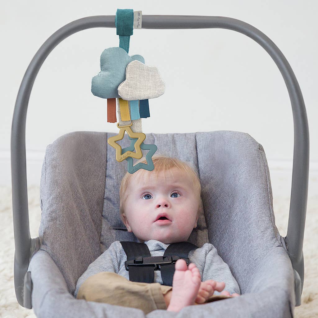 Bitzy Bespoke Ritzy Jingle Attachable Travel Toy: Cloud