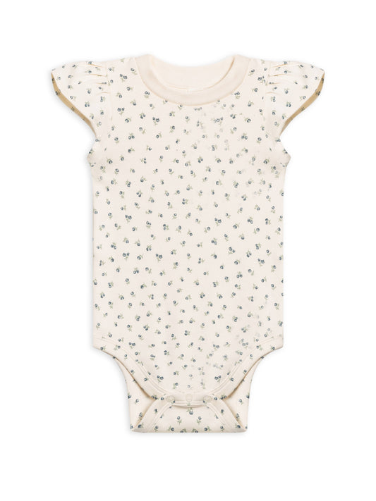 Pearl Petal Sleeve Bodysuit - Minny Floral