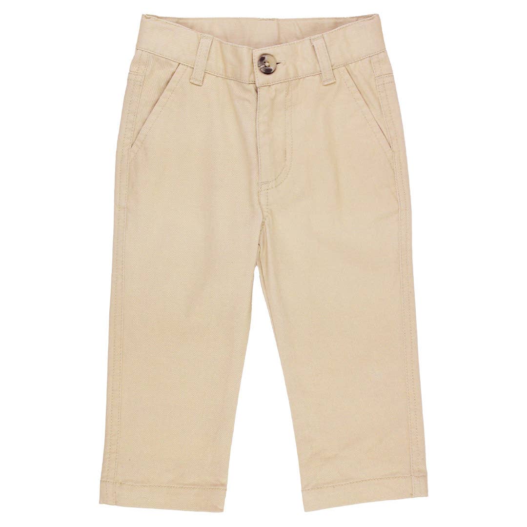 Boys Khaki Stretch Chino Pants