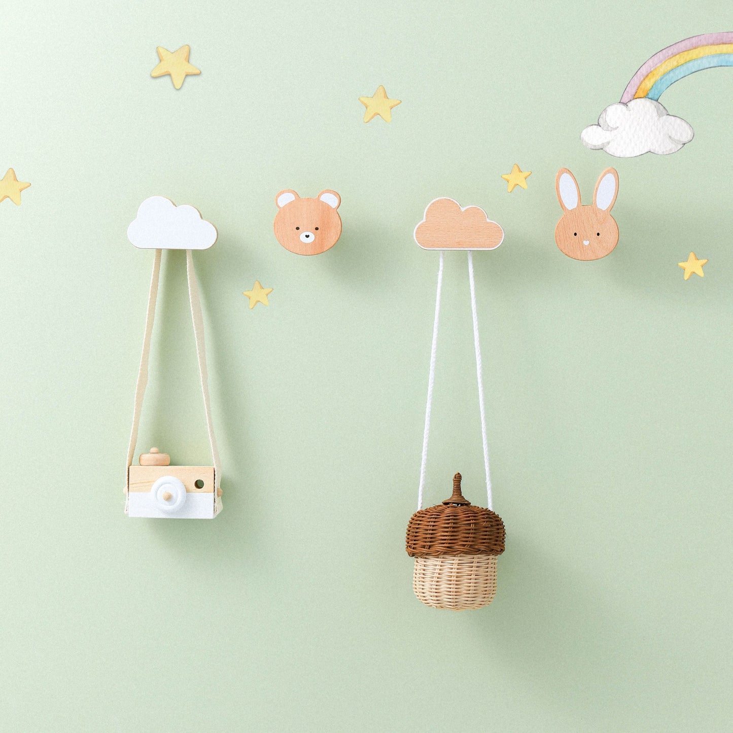 WonderBee™ Bear Decorative Painted Wall Hook