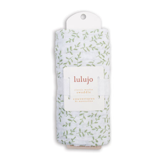 Muslin Cotton Swaddle Blanket - Large - Greenery