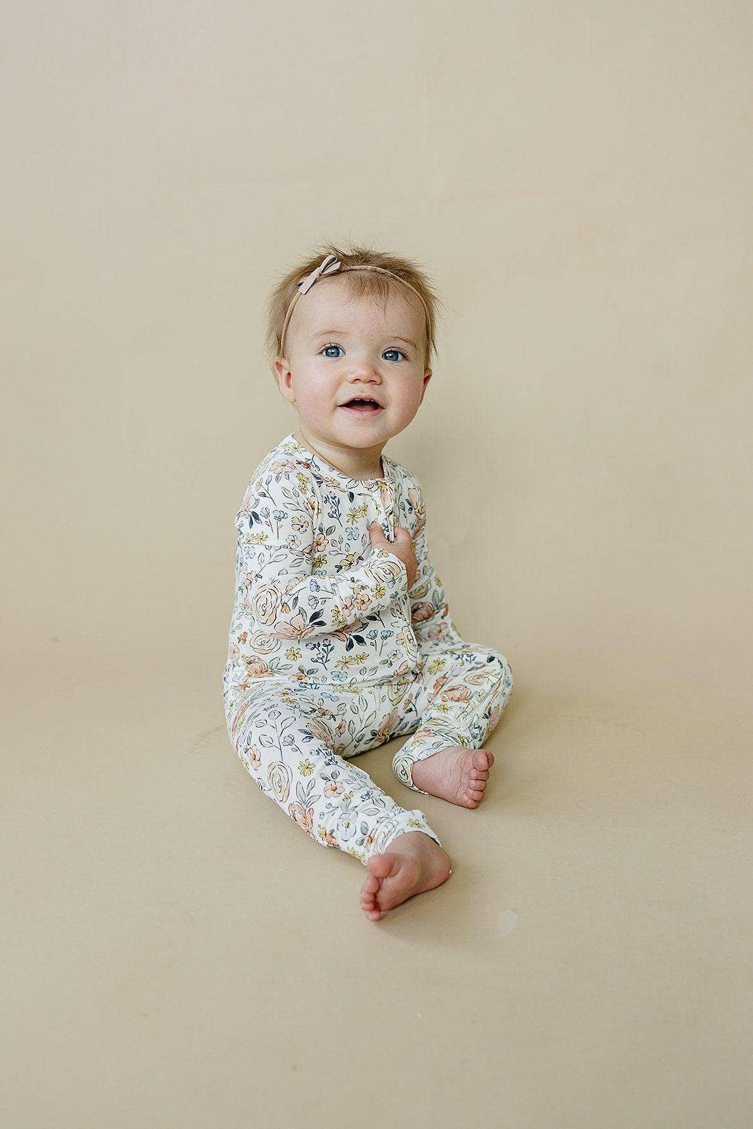 Pastel Petals Zippy Romper