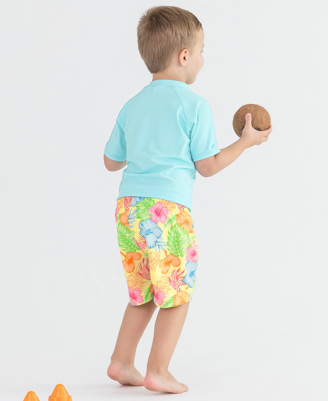 Happy Hula Swim Trunks