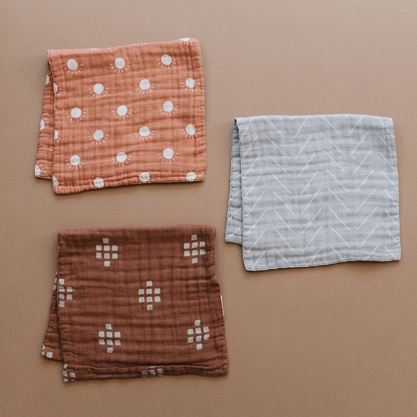 Desert Sage Muslin Burp Cloth