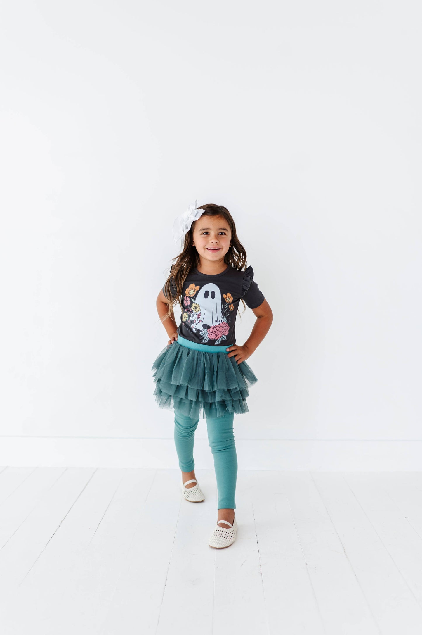 Tutu Plush Leggings / Jade