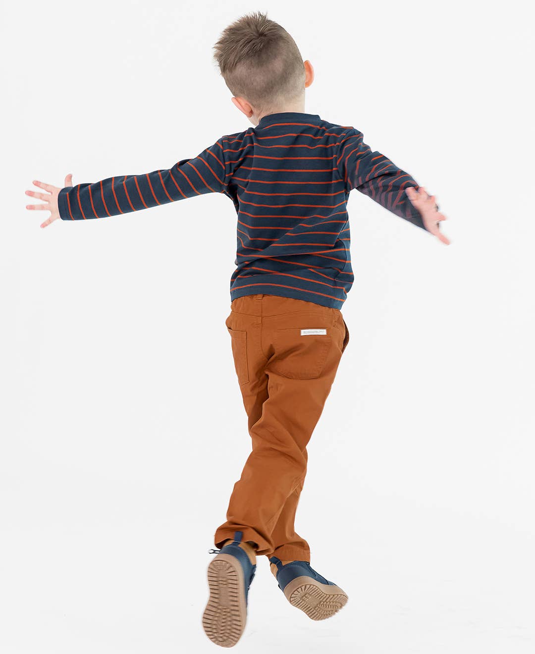 Boys Tawny Brown Straight Chino Pants