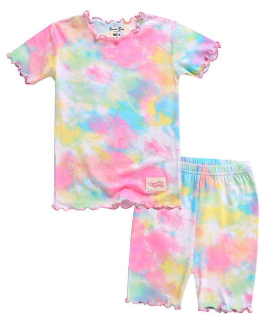 Tie Dye Tropical Short Sleeve PJs