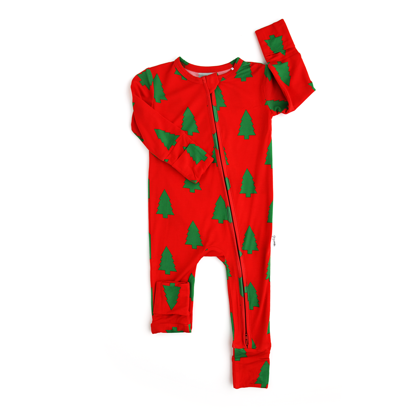 Kevin Trees Christmas Zip Romper