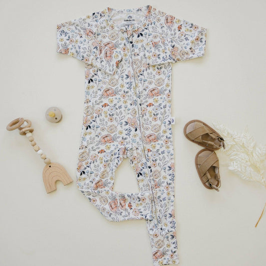 Pastel Petals Zippy Romper