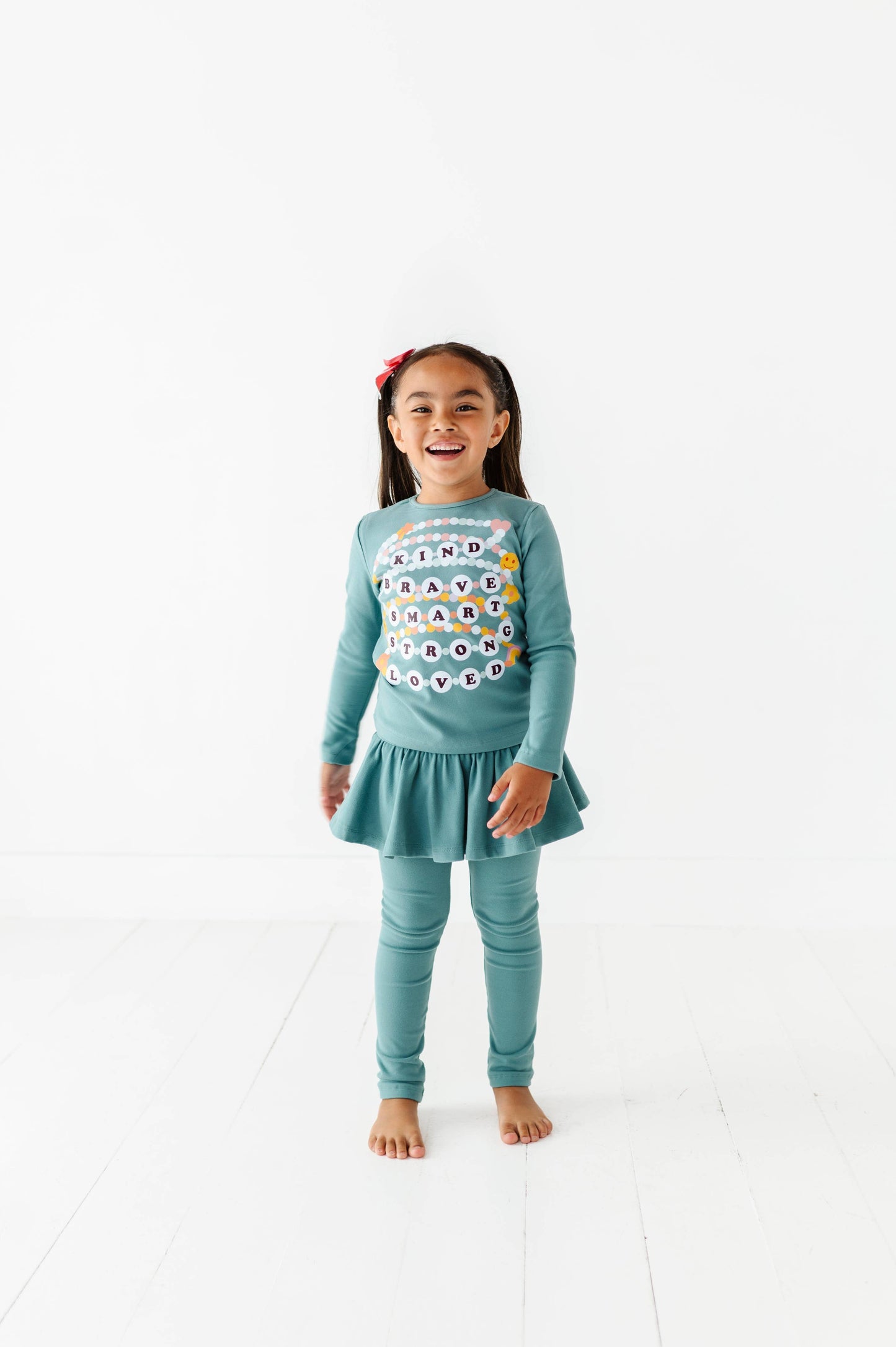 Friendship Bracelets | Jade Fleece skirted SET