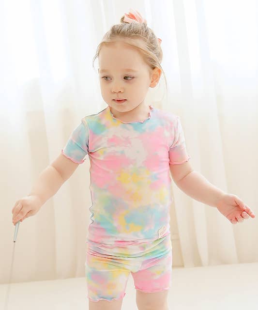 Tie Dye Tropical Short Sleeve PJs