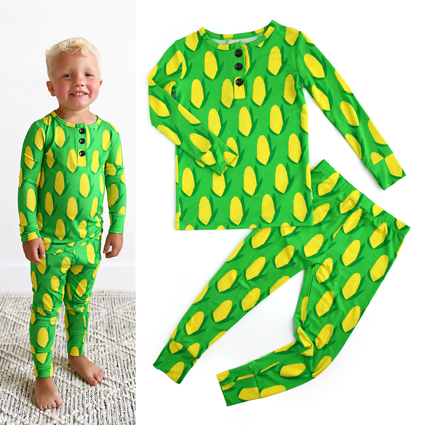 Bamboo Pajama Jackson / Corn