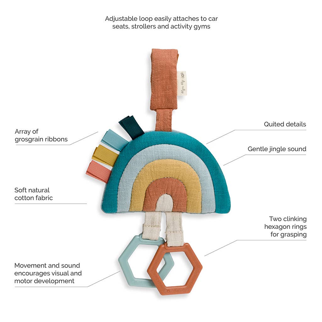 Bitzy Bespoke Ritzy Jingle Attachable Travel Toy: Cloud