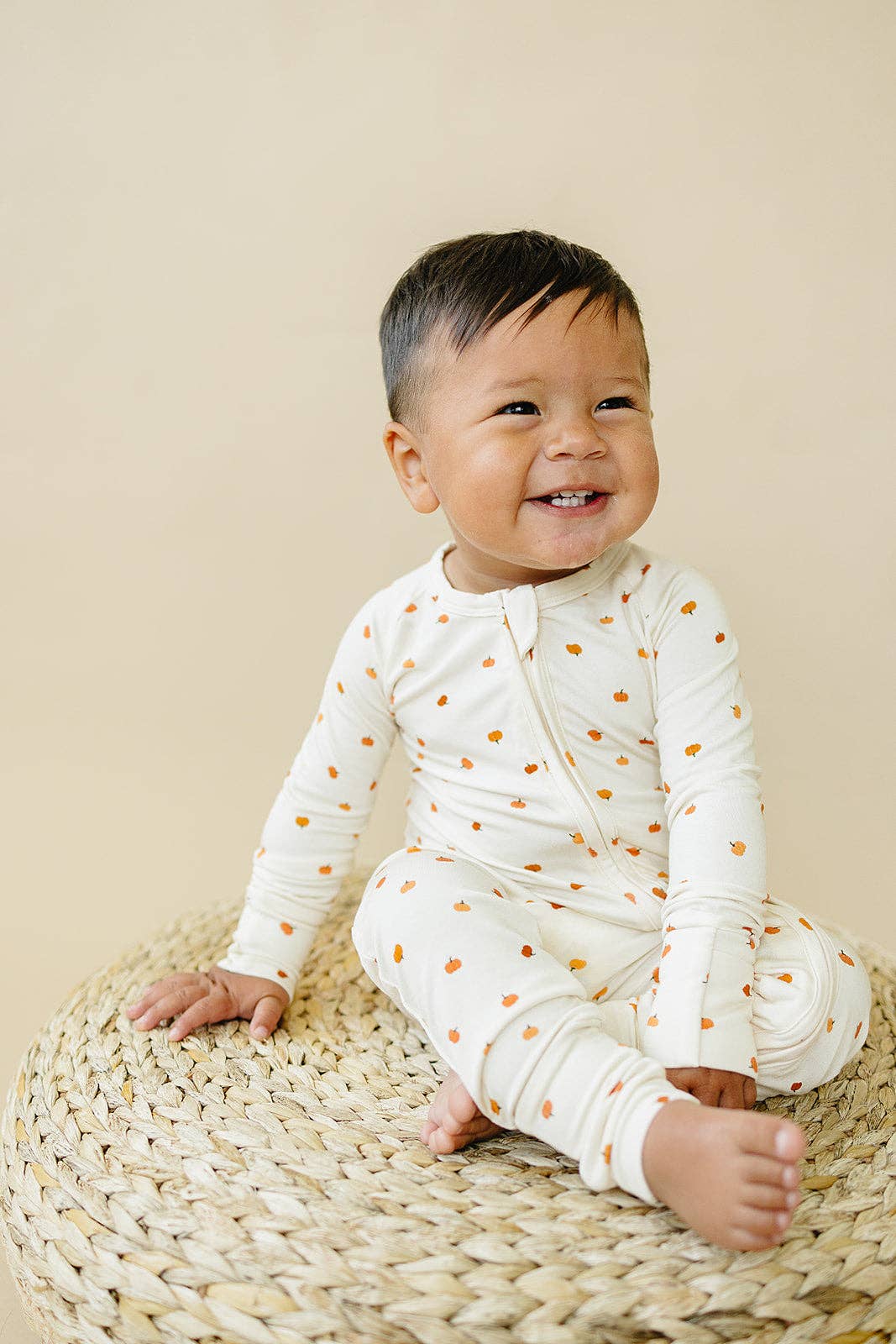 Pumpkins Bamboo Zippy Romper