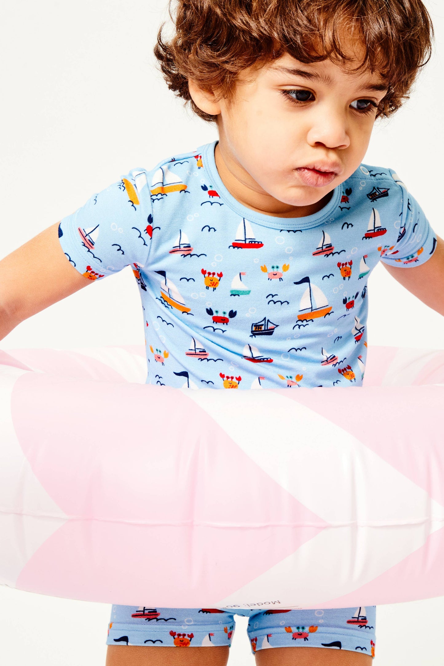 Shorts Pajama Set - Beach Boats