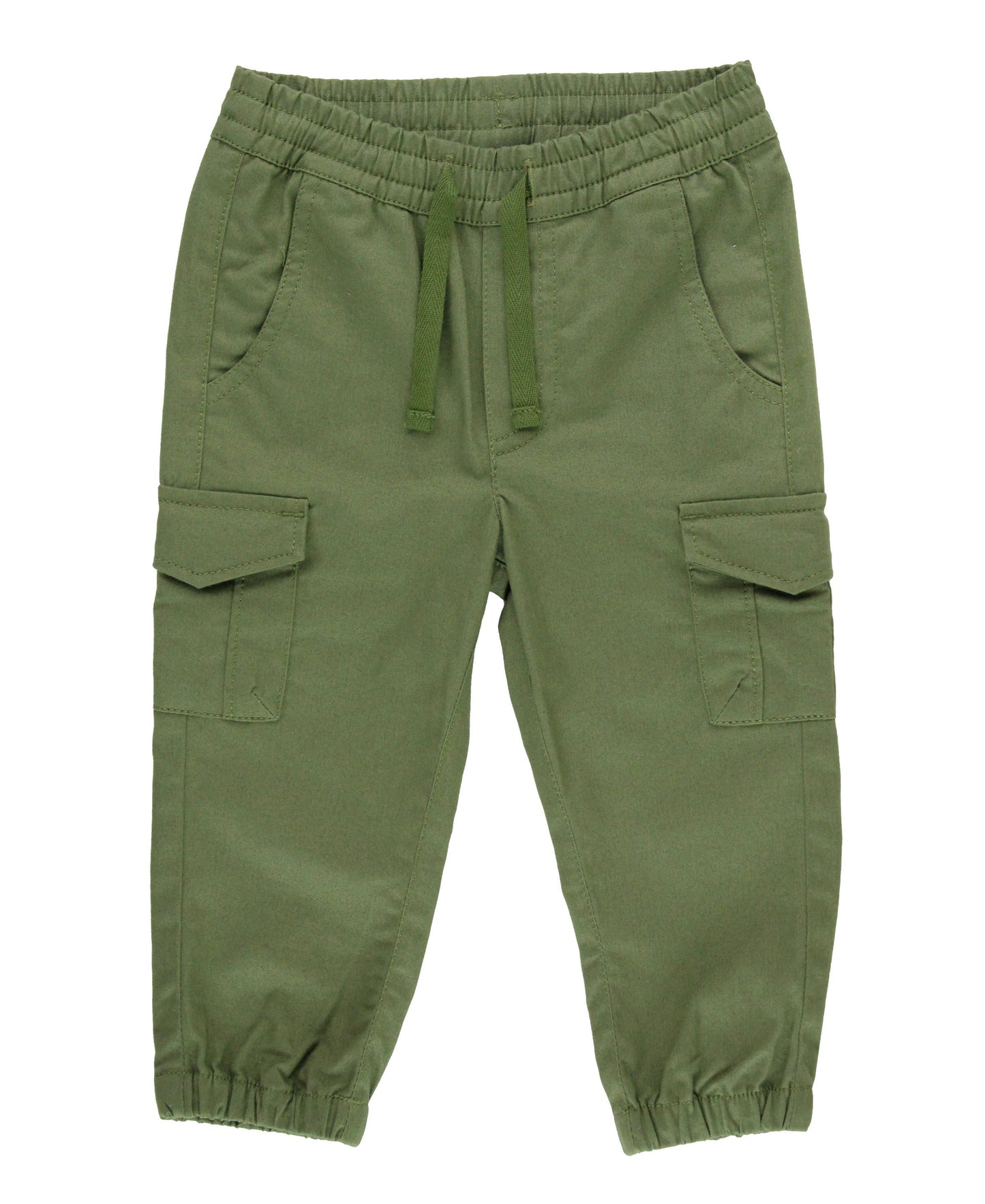 Boys Dusty Olive Slim Cargo Joggers