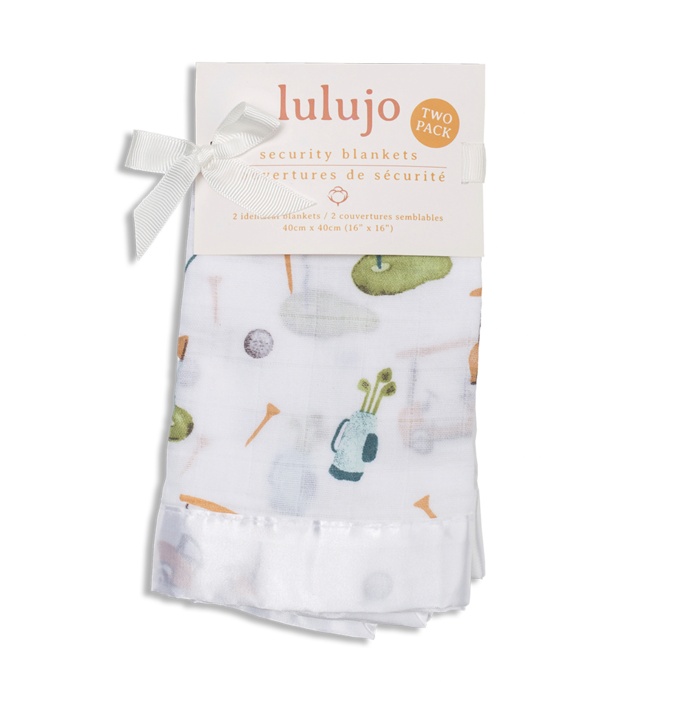 2-pack Muslin Security Blankets - Golf