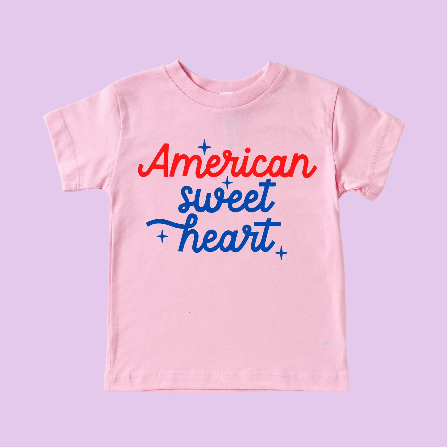 American Sweet Heart 4th of July Shirt / Pink