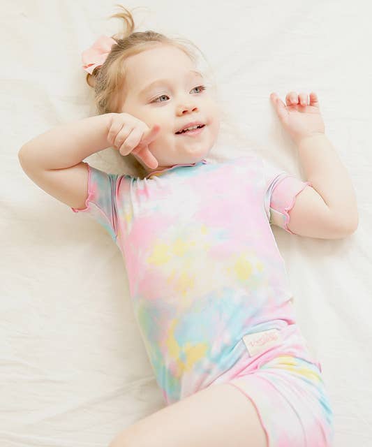 Tie Dye Tropical Short Sleeve PJs