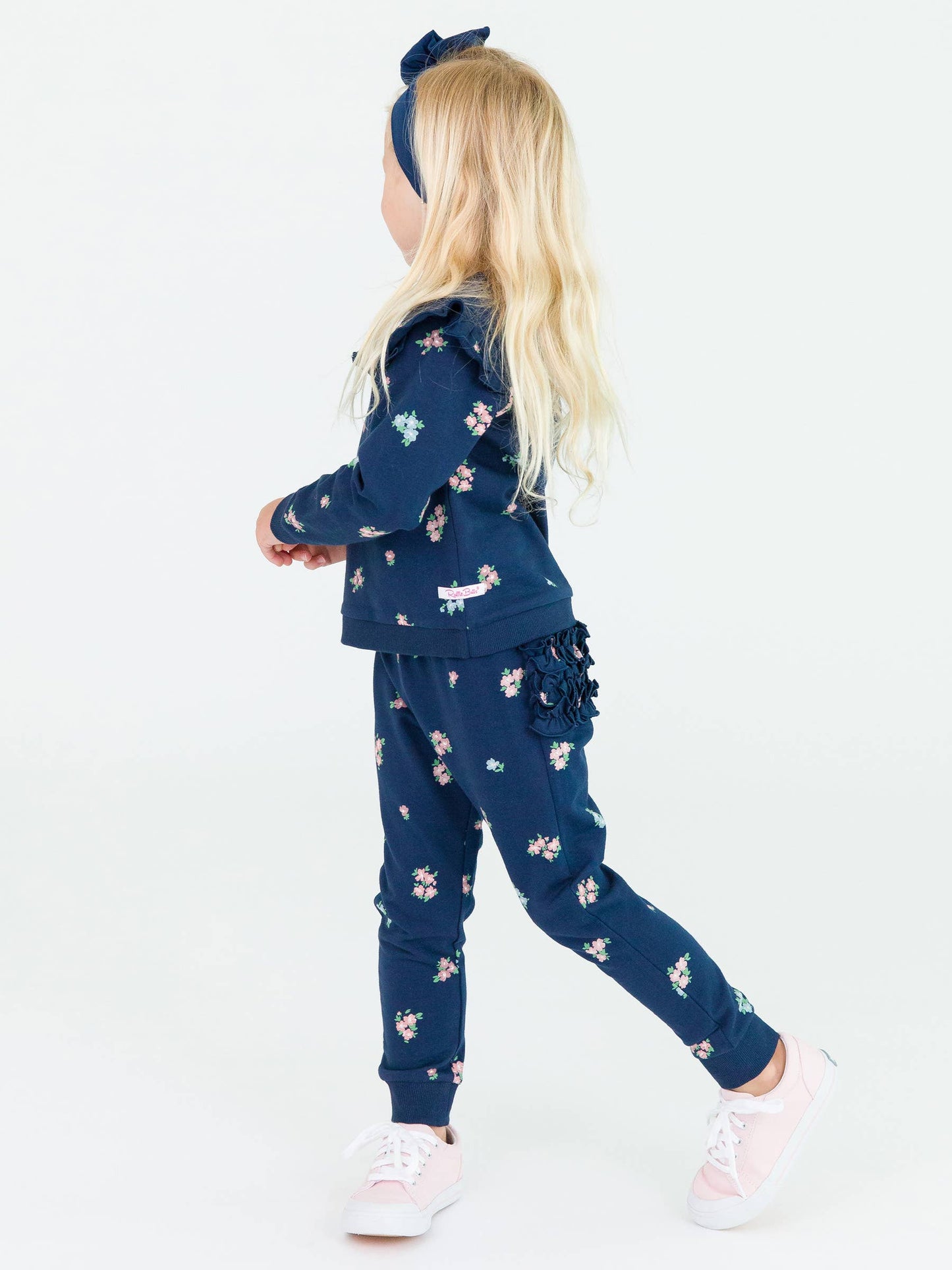 Ready To Bloom Ruffle Long Sleeve Jogger Set