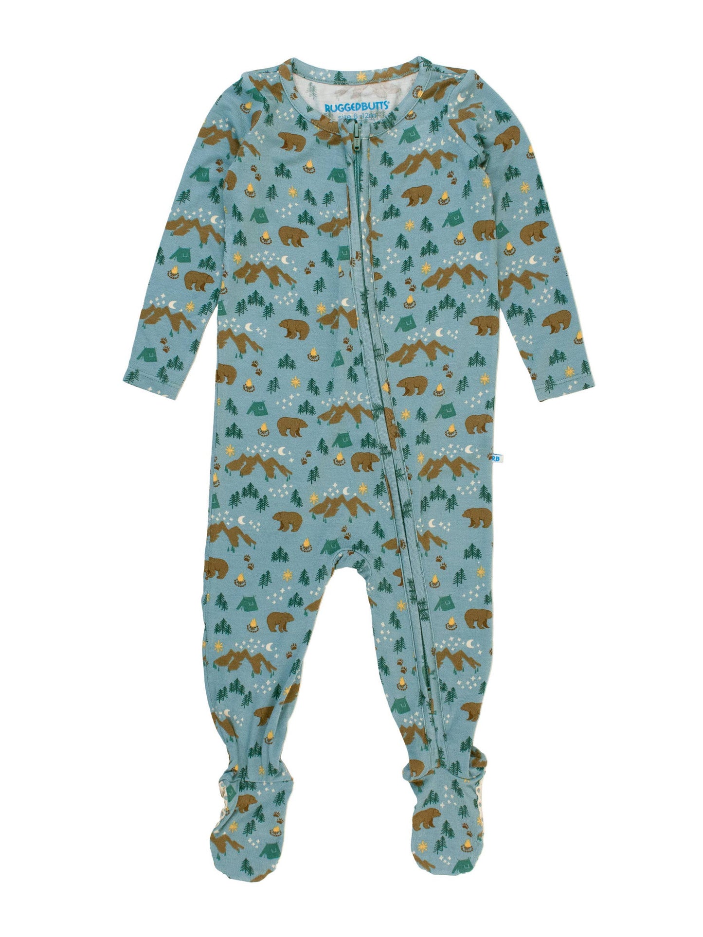 Beary Happy Camper Bamboo Footed Pajama