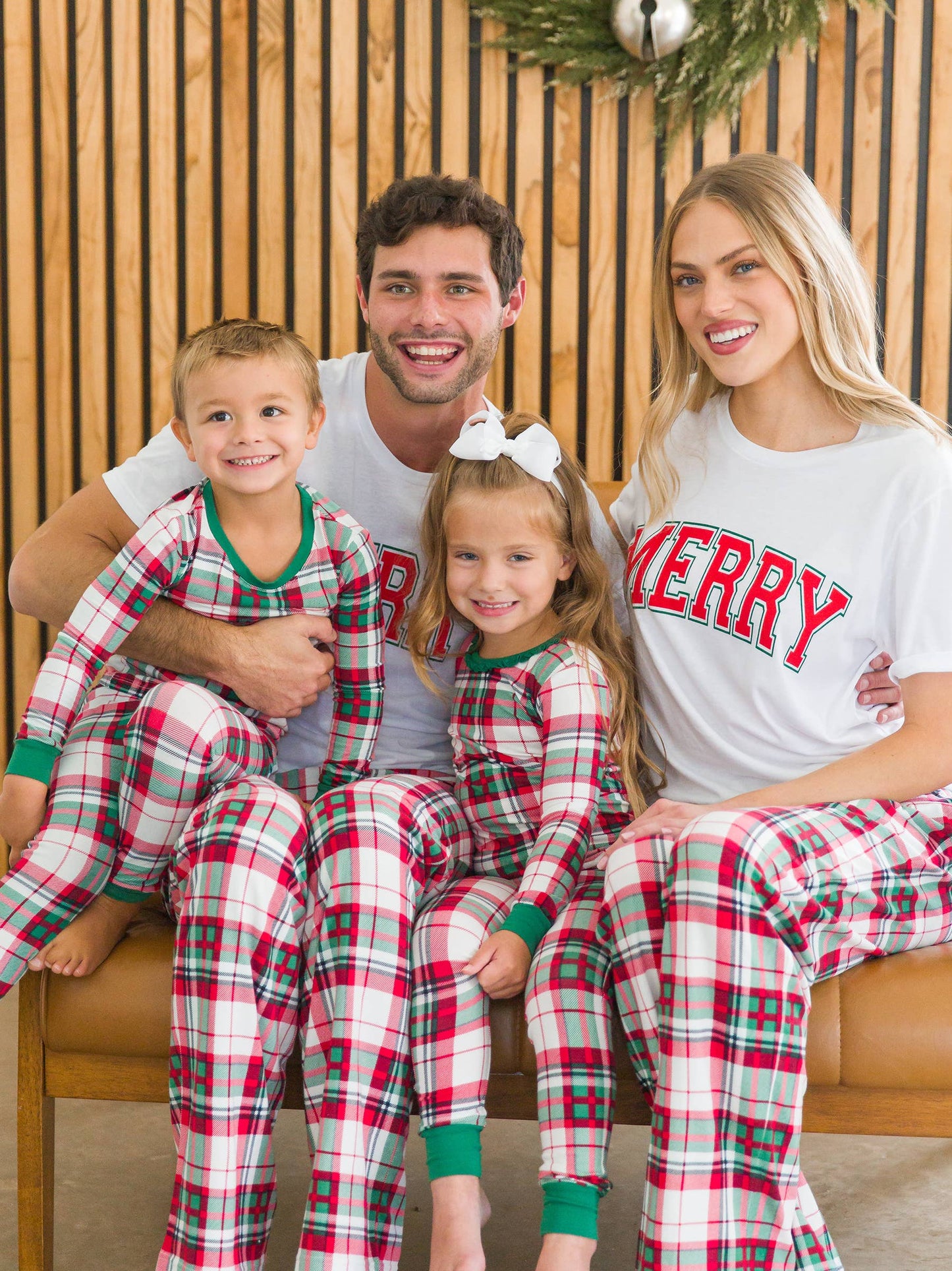 Dashing Dreams Plaid Ruffle Long Sleeve Pajama Set