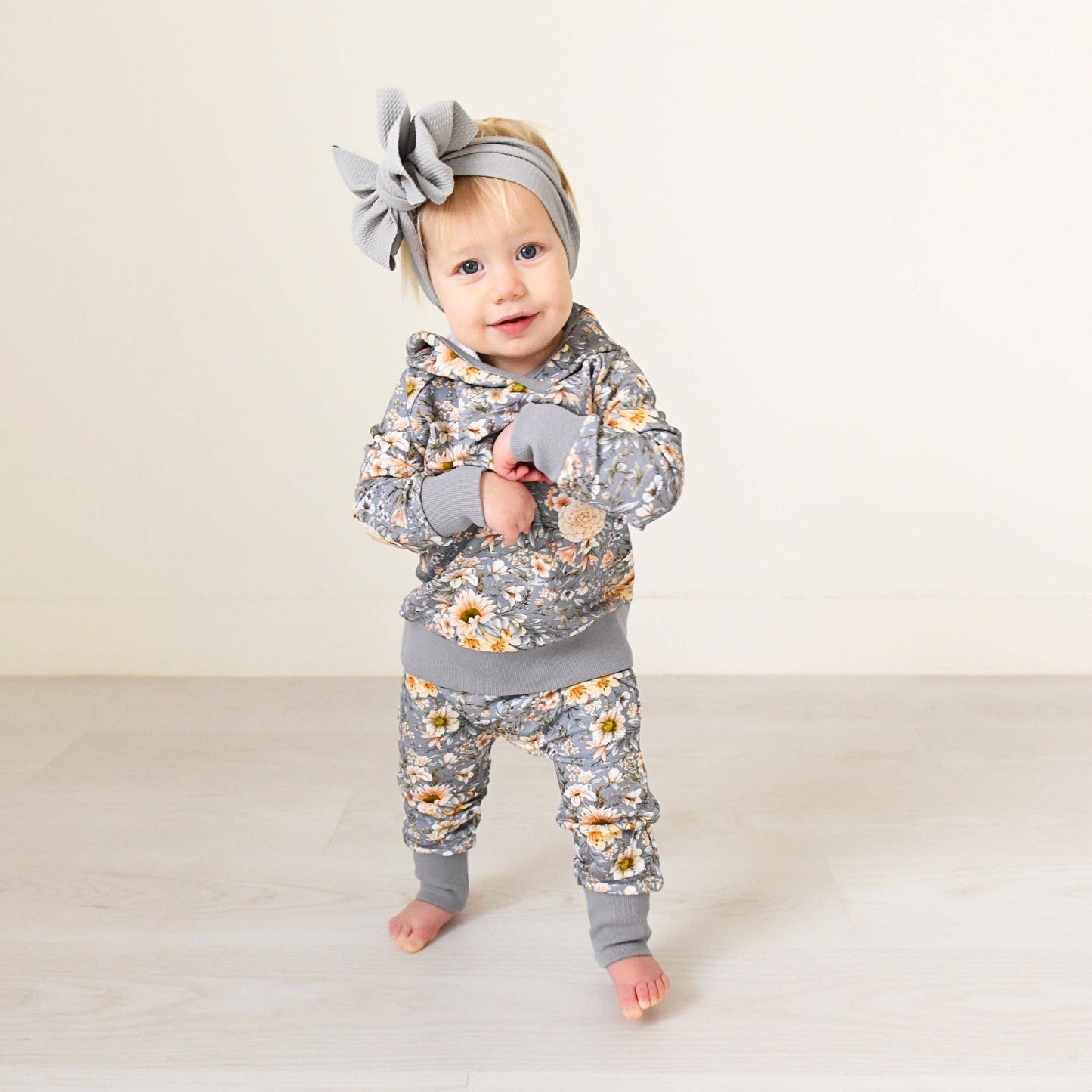 French Terry Bamboo Hoodie Set Elodie Floral