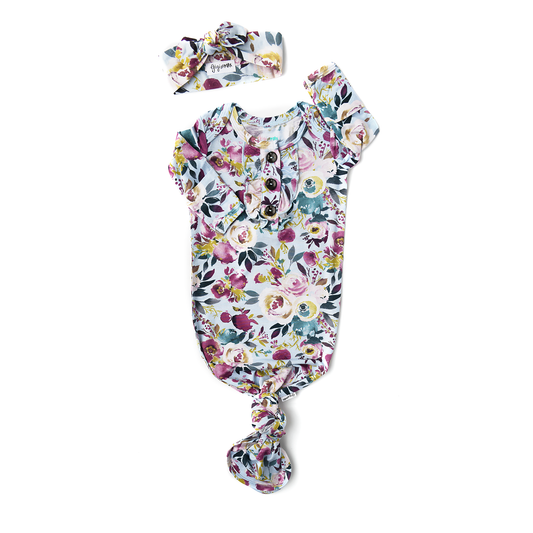 Annie Floral Ruffle Gown