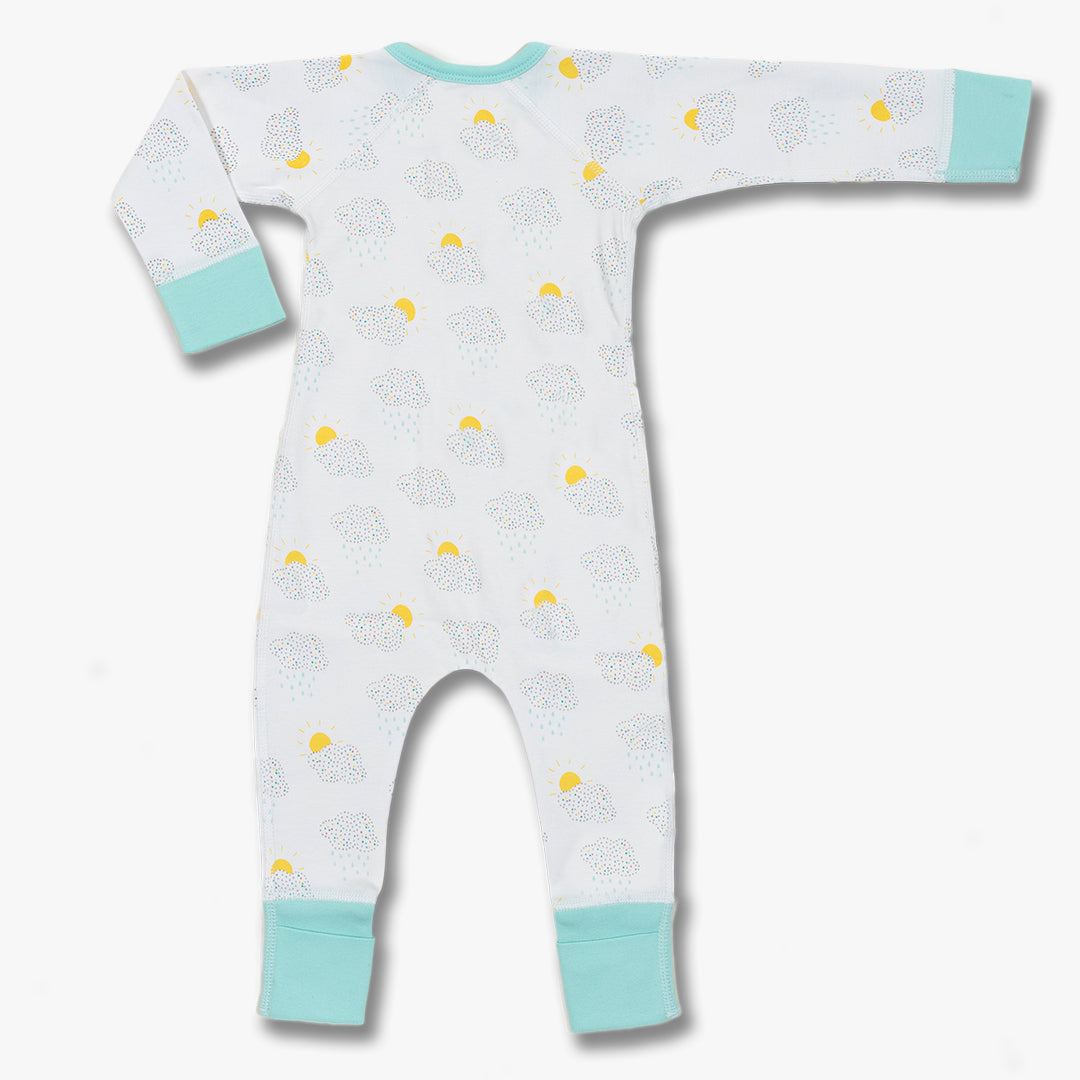 Clouds Zip Romper