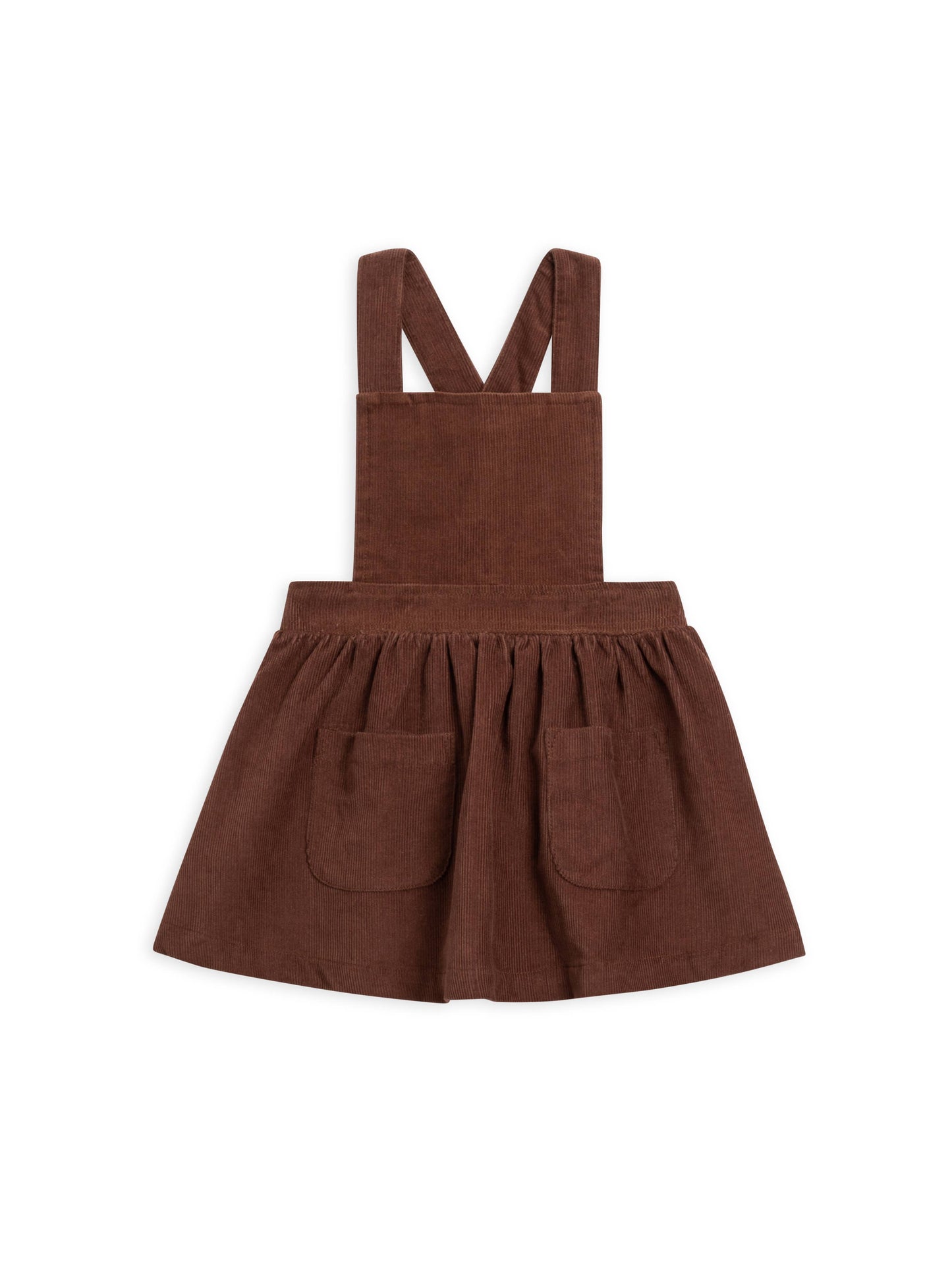 Organic Baby & Kids Aria Corduroy Overall Dress - Pinecone